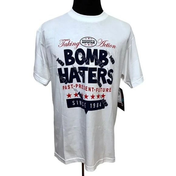 Hipstar NWT White Graphic Shirt Men L - Picture 1 of 7